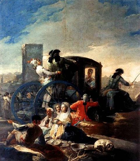 Francisco de goya y Lucientes The Crockery Vendor oil painting image